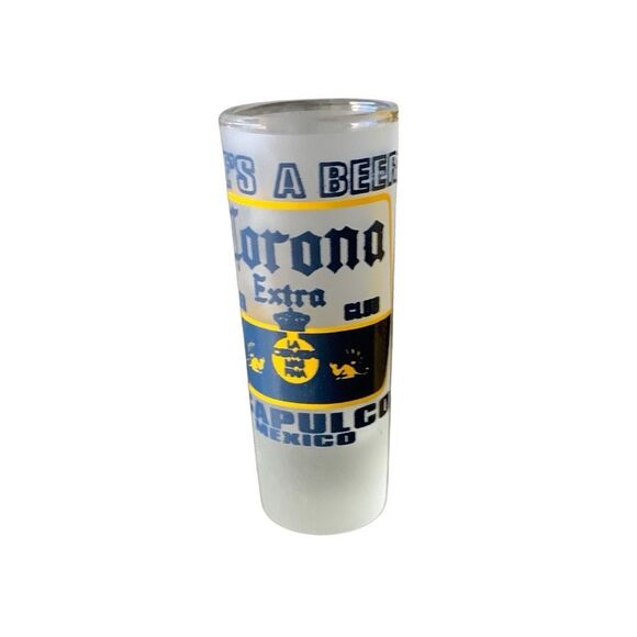 Pre Owned Corona Extra Tall Shot Glass Shooter Acapulco Life’s A Beer Cheers - Picture 6 of 12